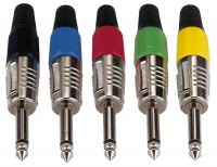 6.3 mm. Jackplug mono, Nickel housing