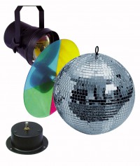 Zrkadlová guľa kompletný set 20cm