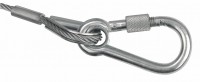 Safety Cable 3mm 0,60 BGV-C1 Carabine hook