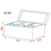 Flightcase pre 12 mikrofónov
