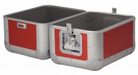 Flightcase pre 60 LP  50/50 červený