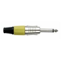 6.3 mm. Jackplug mono, Nickel housing