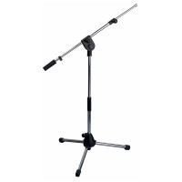 Stojan na mikrofón 43 - 70 cm + rameno 53 - 93 cm - chrómový